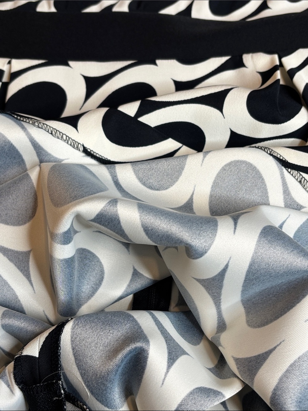🖤Jessica Howard Black White Sleeveless Circle Print Dress 10P Stretch Midi🖤 - Picture 12 of 13